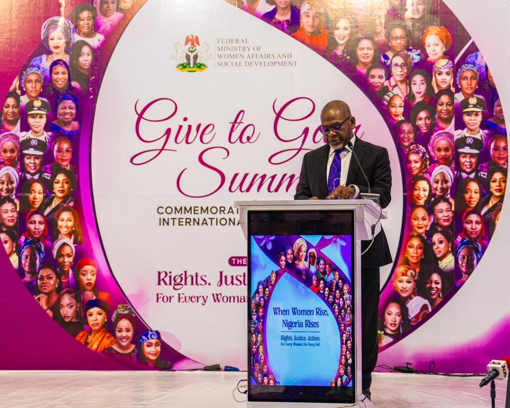 SEC DG speaking at the Give to Gain Summit