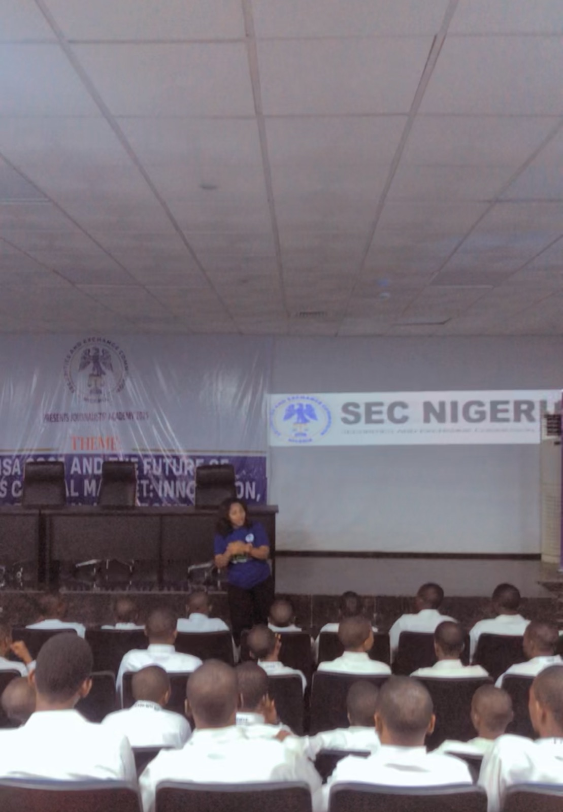 Student investor education briefing at SEC Nigeria